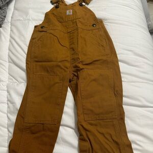 Carhartt Kids Overalls Bibs in Chestnut Brown 24M
